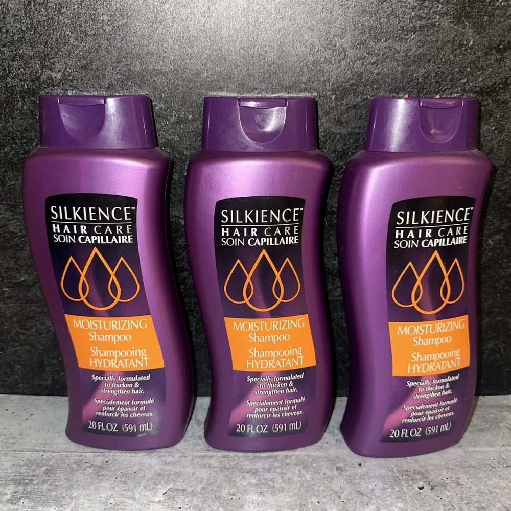 3 Lot BRAND NEW SILKIENCE HAIR CARE MOISTURIZING SHAMPOO 20 OZ.